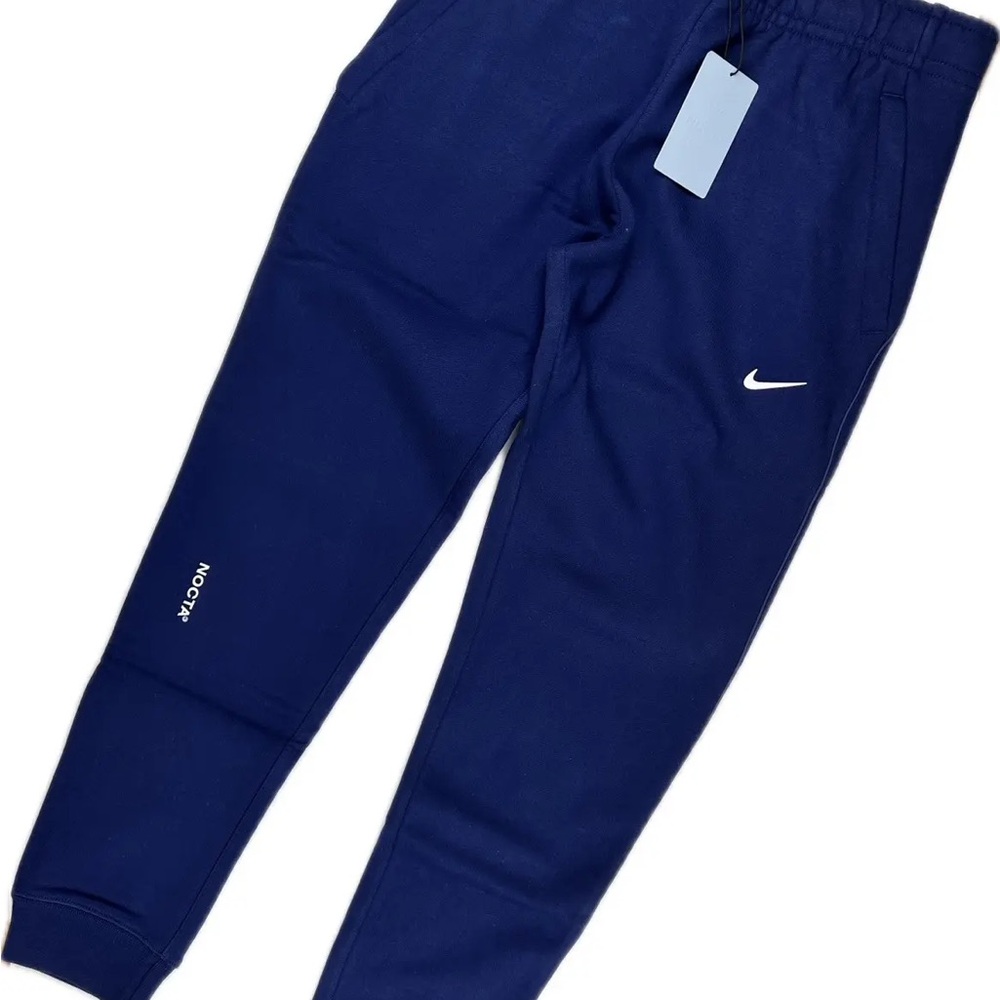 Men’s Nike x Drake NOCTA Fleece Pants in Blue Void Size Large